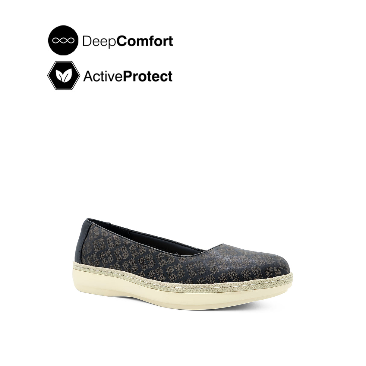 Quinta Slip On Women's Shoes - Black Leather