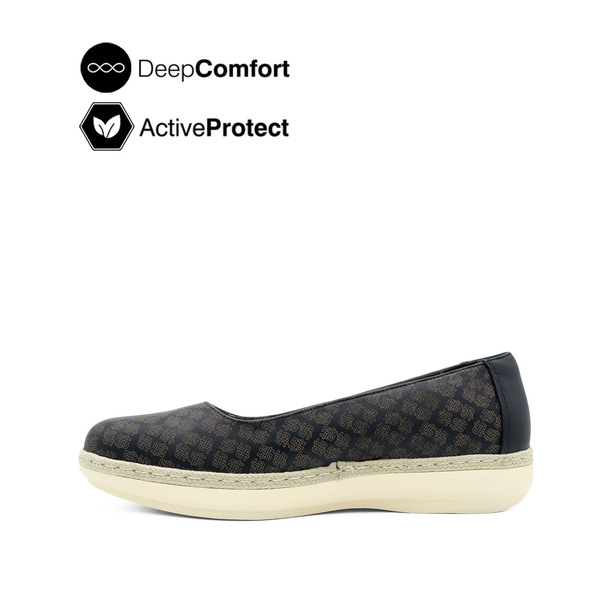 Quinta Slip On Women's Shoes - Black Leather