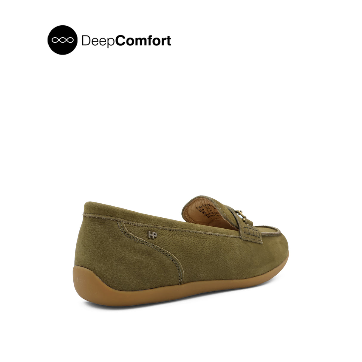 Sienna Metal Bit Women's Shoes - Olive Nubuck