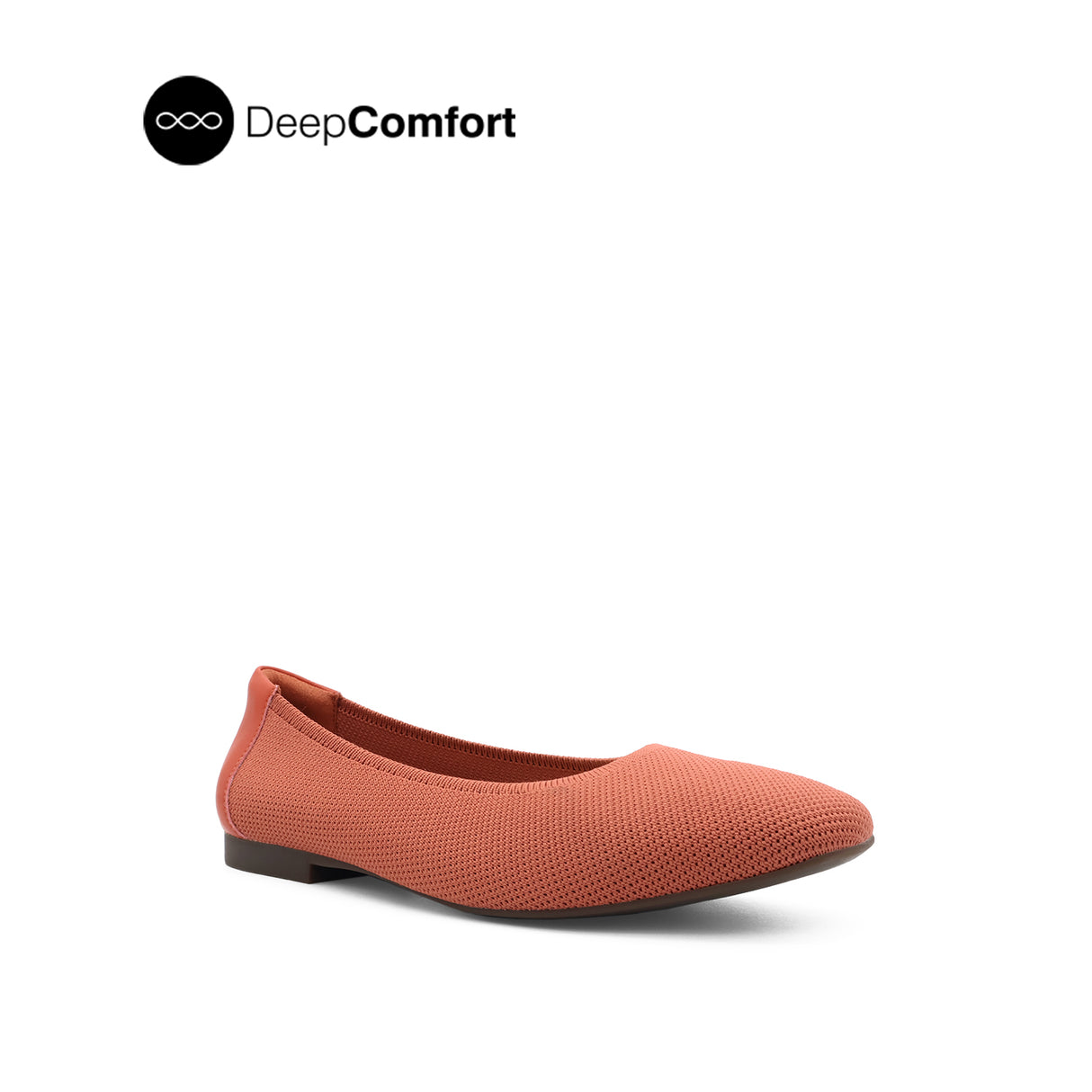 Sabine Slip On Platin Toe Women's Shoes - Autumn Leaf Knitted