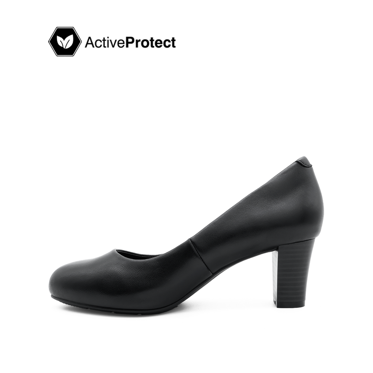 Sola Pump Women's Shoes - Black Leather