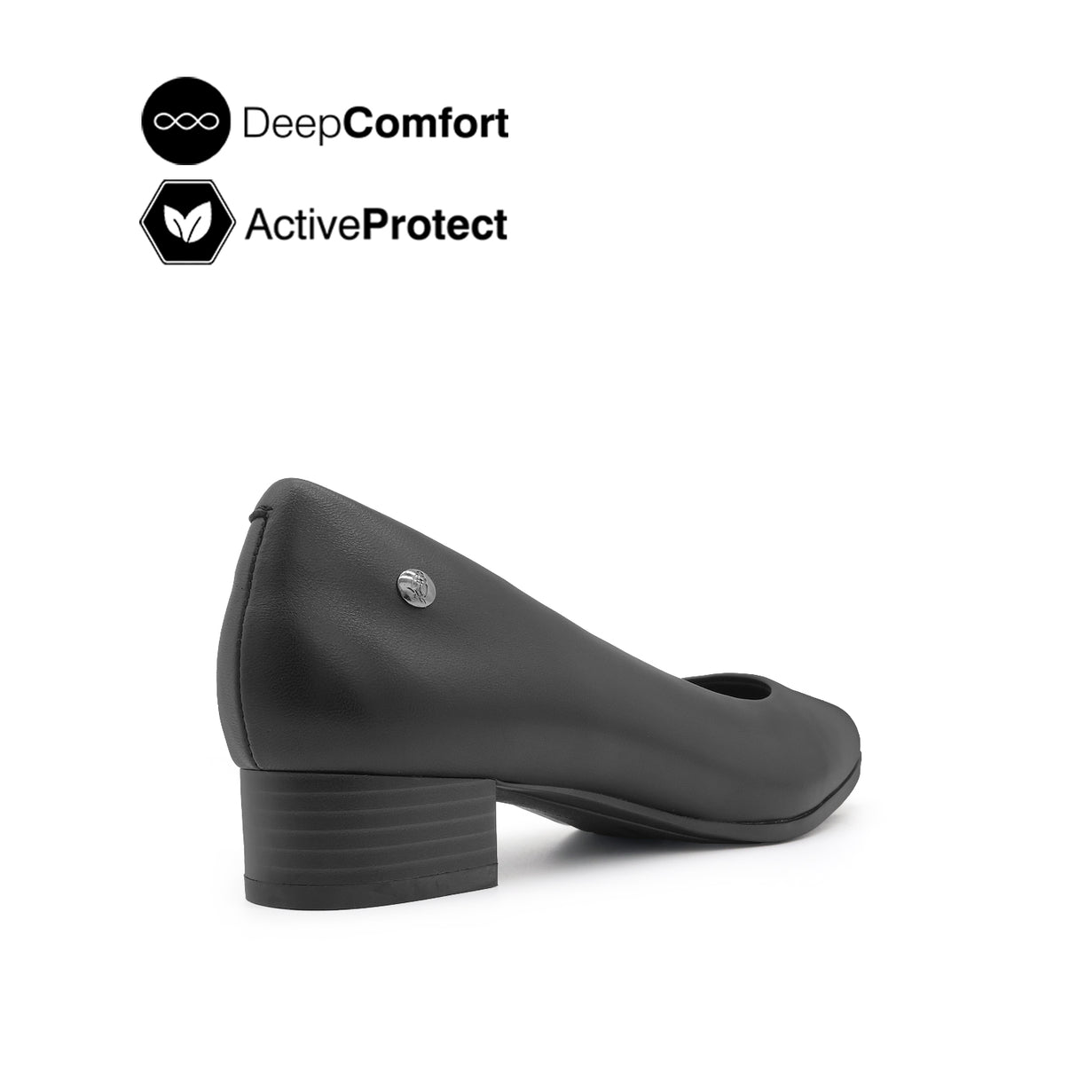 Pia Heel Women's Shoes - Black Leather