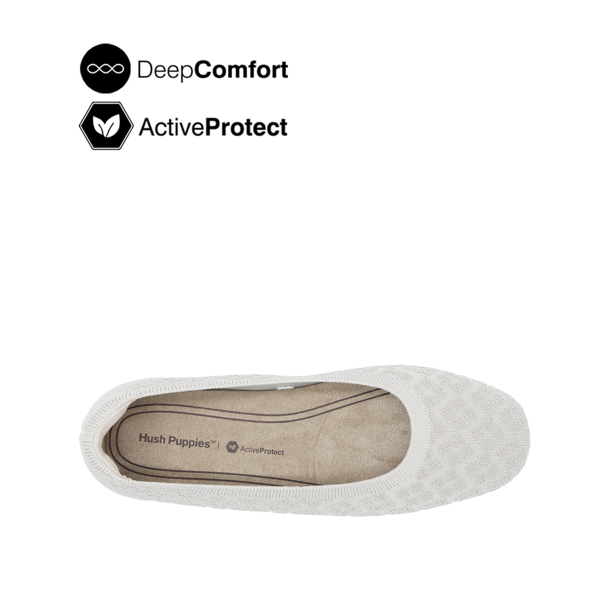 Gemma Knitted Women's Shoes - Taupe Knitted