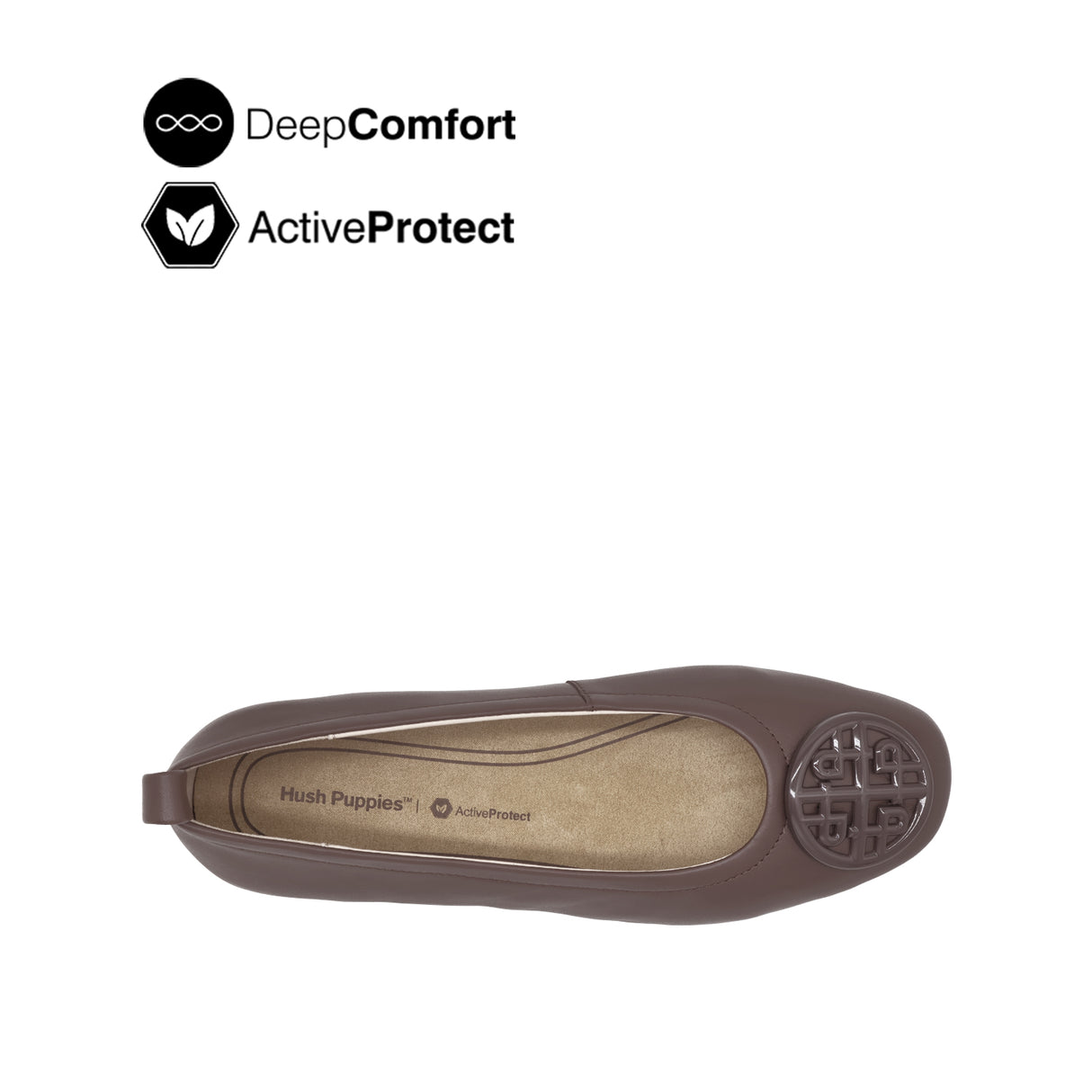 Gemma Medallion Women's Shoes - Coffee Leather