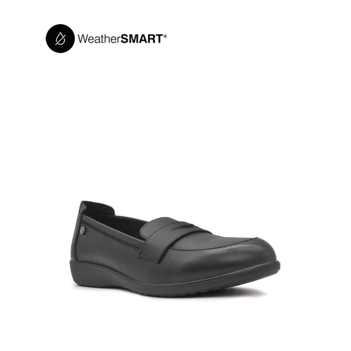 Nadia Penny Women's Shoes - Black Leather Waterproof