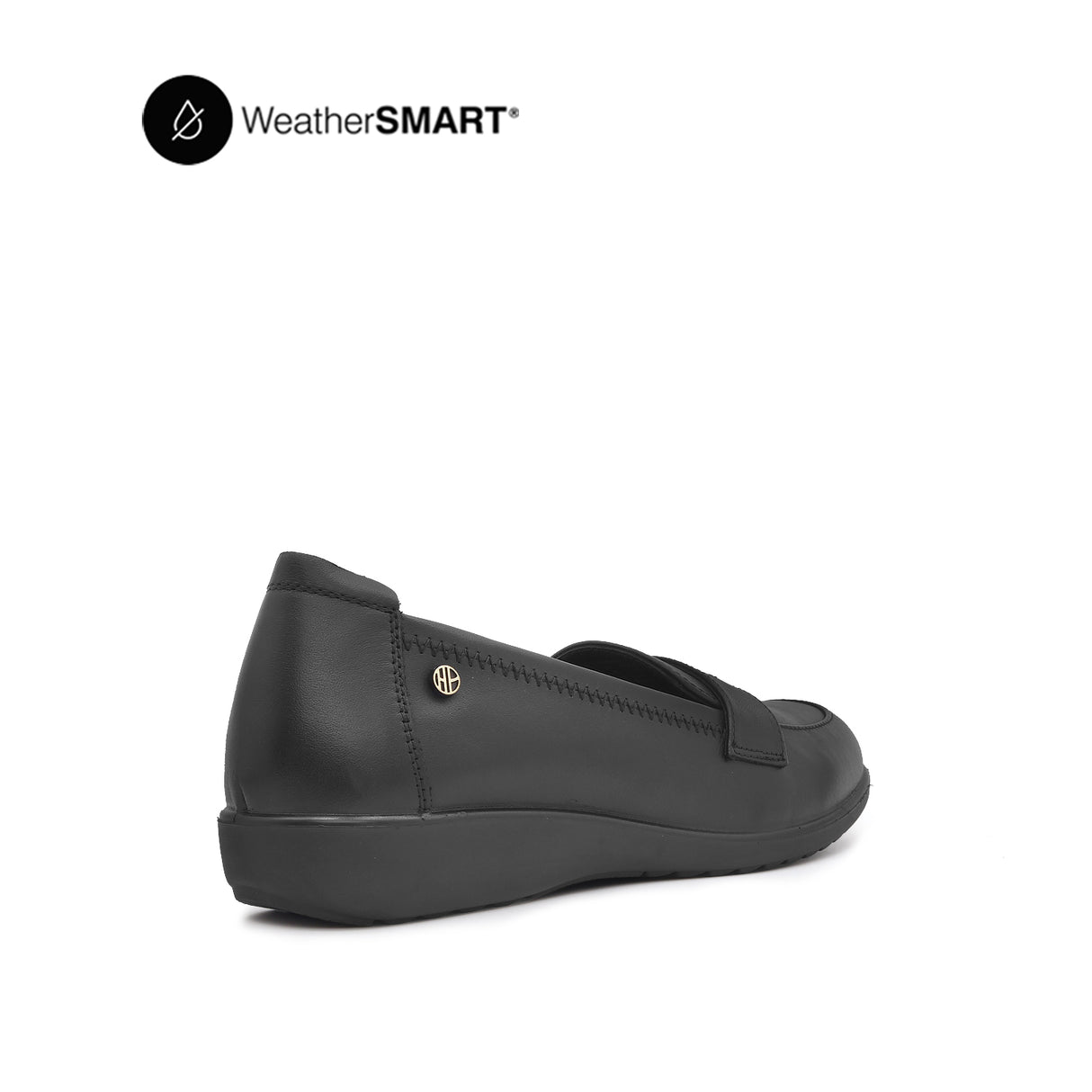 Nadia Penny Women's Shoes - Black Leather Waterproof