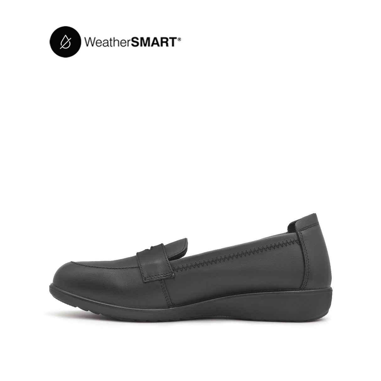 Nadia Penny Women's Shoes - Black Leather Waterproof