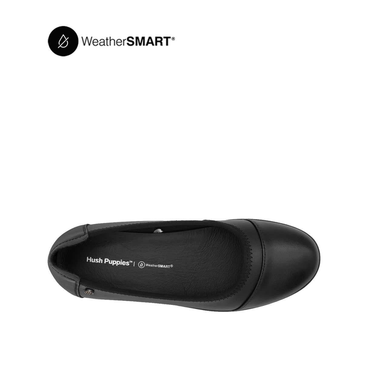 Nadia Toe Cap Women's Shoes - Black Leather Waterproof