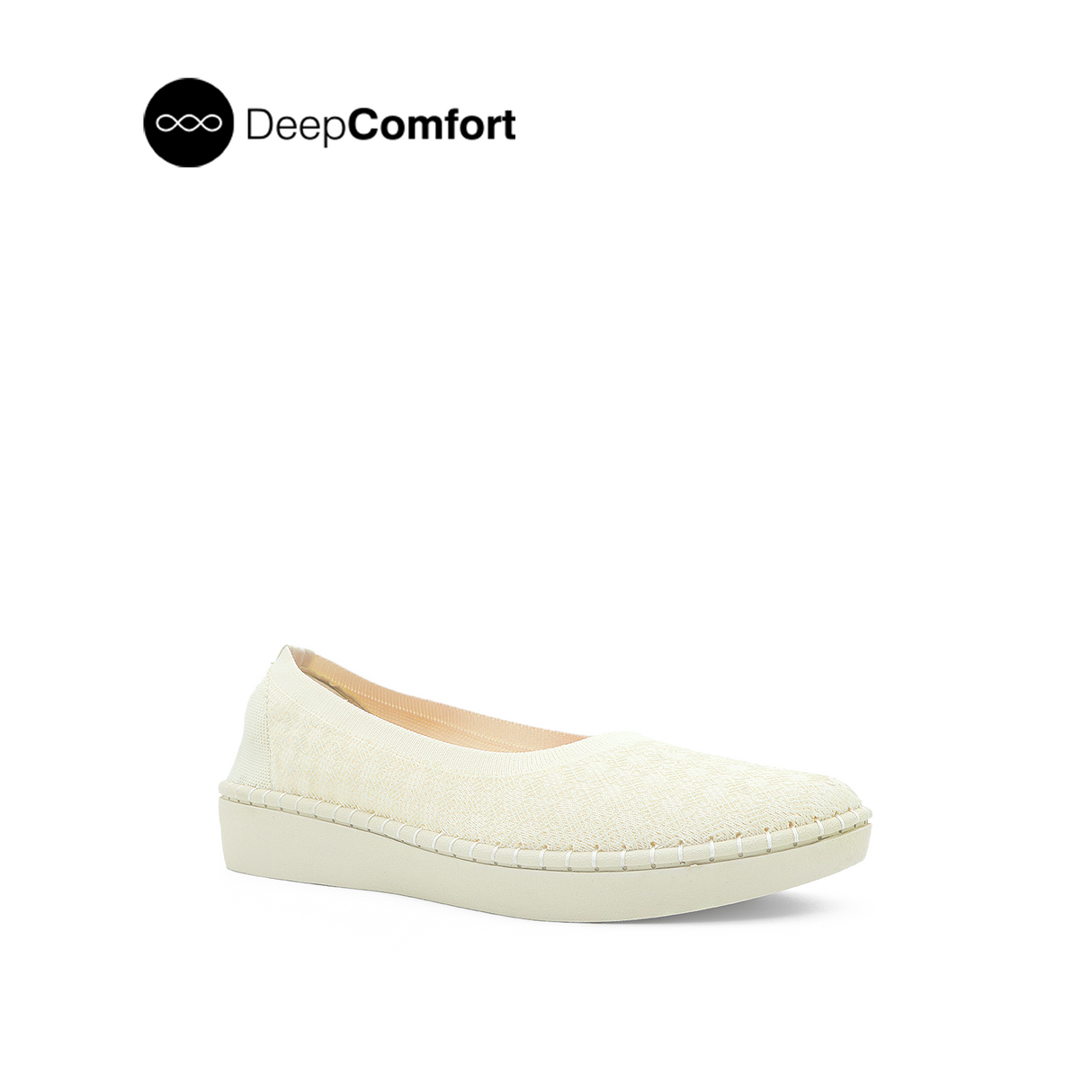 Norma Knitted Women's Shoes - Beige Knitted