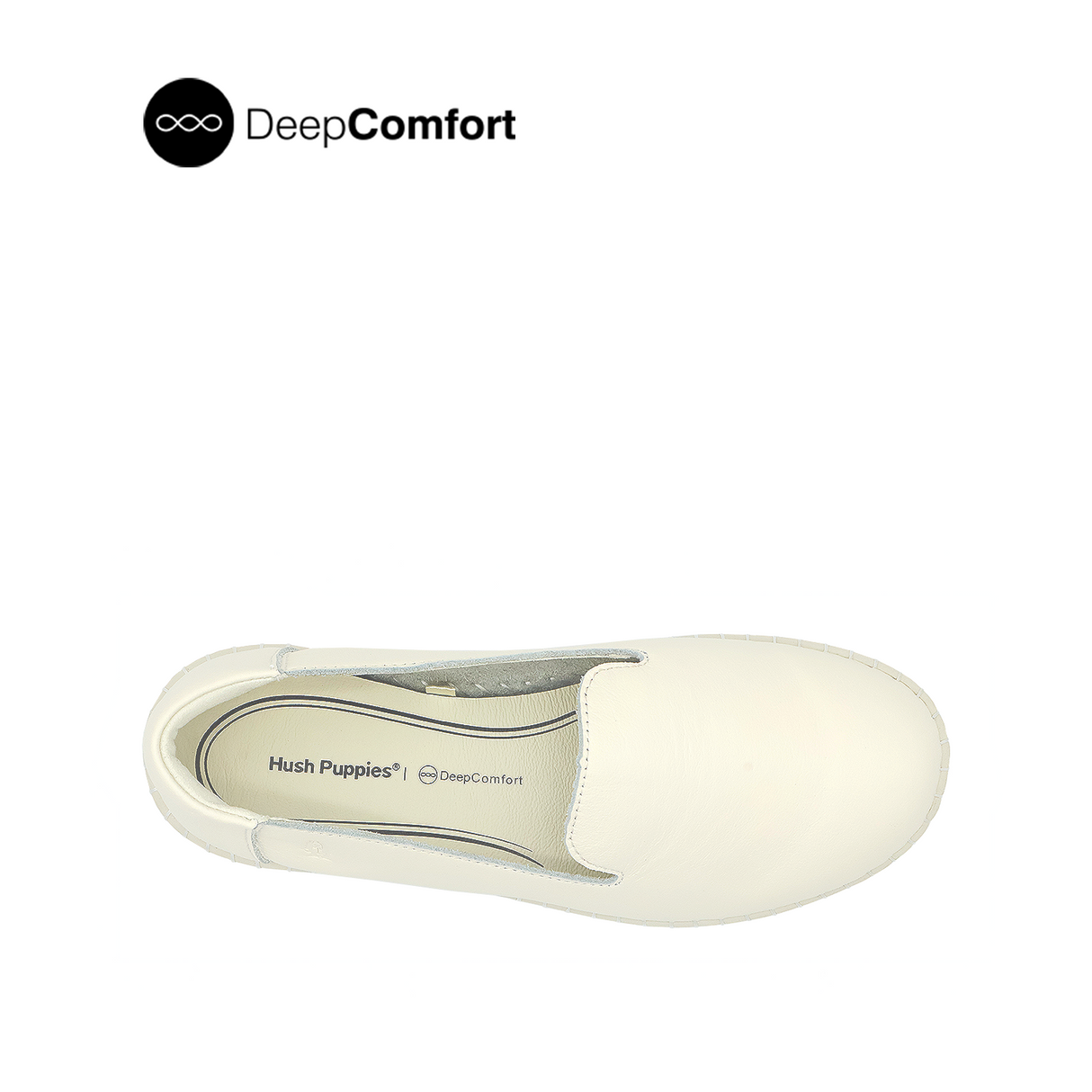 Norma Slip On Plain Toe Women's Shoes - Cream Leather