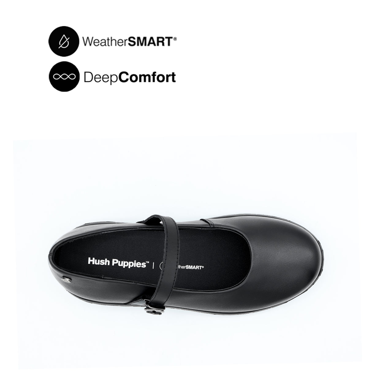 Riley Mary Jane Women's Shoes - Black Leather WP