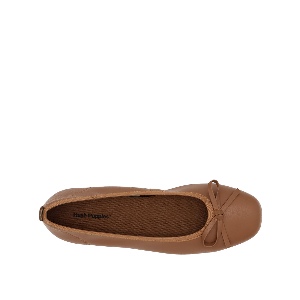 Stella Bow Women's Shoes - Tan Coated Leather
