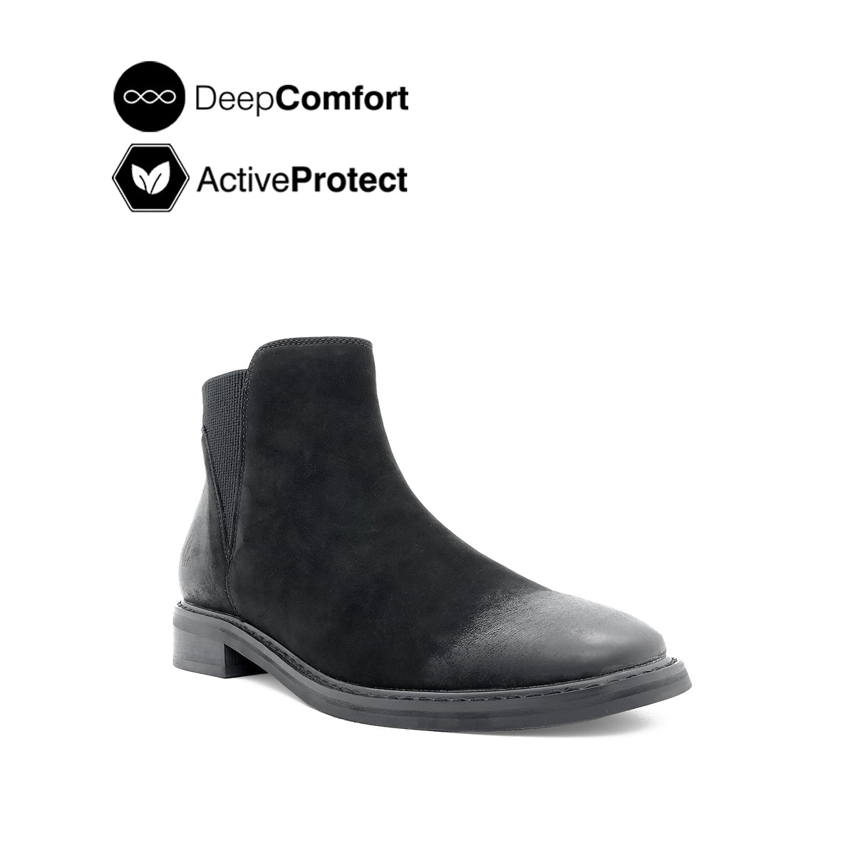Polly Chelsea Women's Boots - Black Nubuck