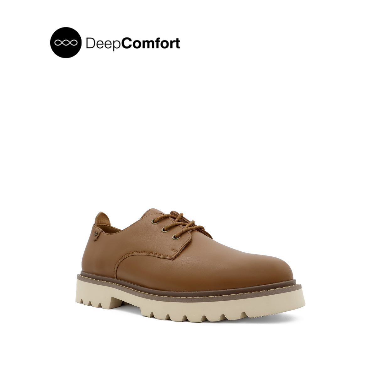 Patsey Lace Up Women's Shoes - Tan Leather Plain Toe