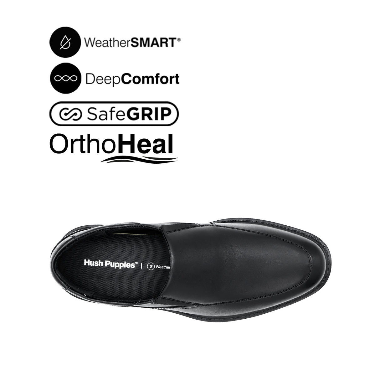 Loki Slip On AT Men's Shoes - Black Leather WP