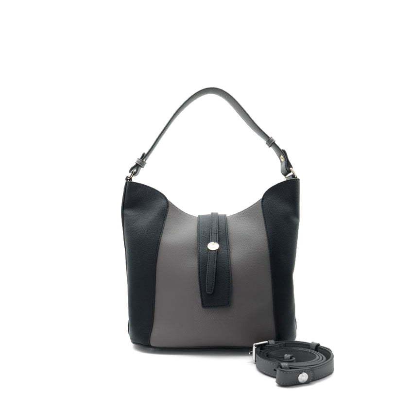 Brava Hobo (L) Women's Bag - Black/Light Grey