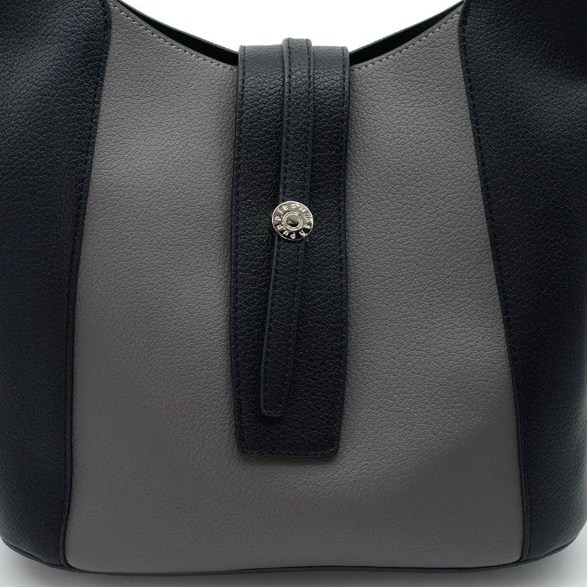 Brava Hobo (L) Women's Bag - Black/Light Grey