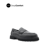 Patsey Slip On Penny Women's Shoes - Black Leather