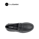 Patsey Slip On Penny Women's Shoes - Black Leather