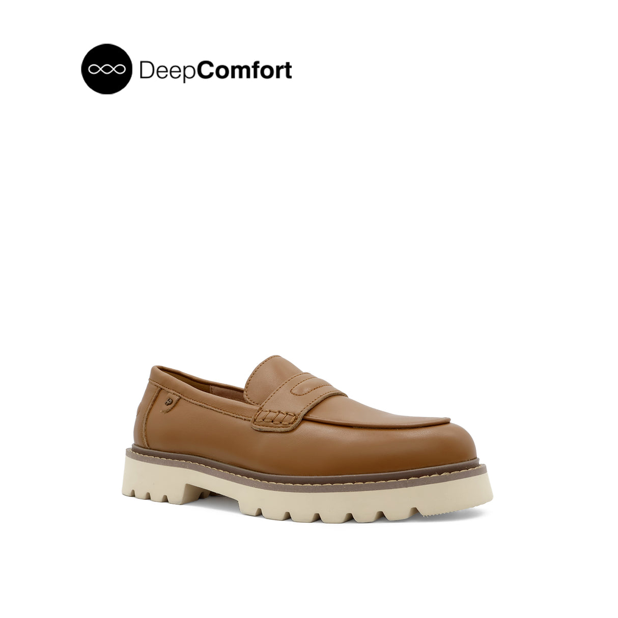 Patsey Slip On Penny Women's Shoes - Tan Leather