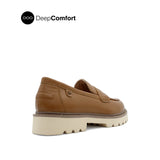 Patsey Slip On Penny Women's Shoes - Tan Leather