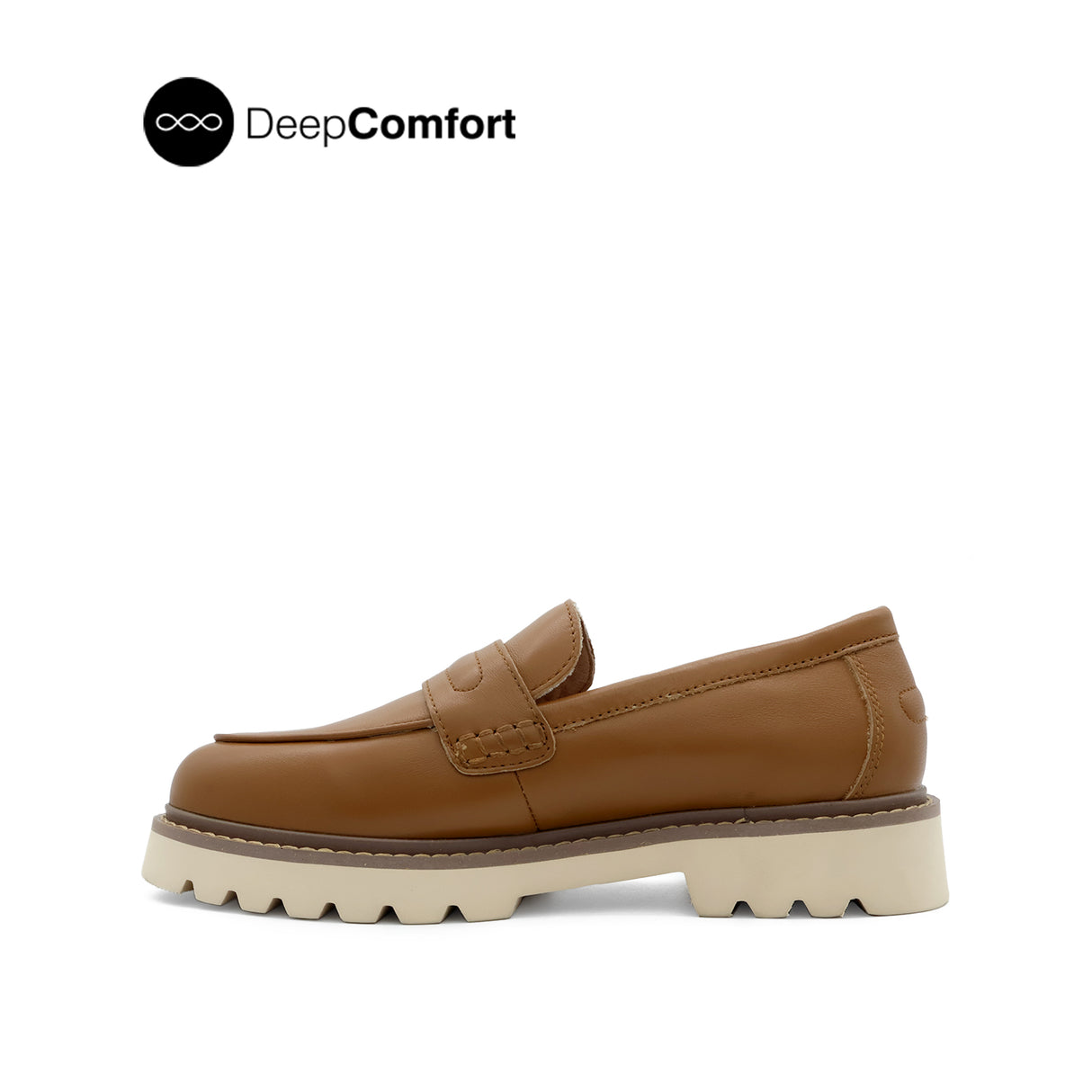 Patsey Slip On Penny Women's Shoes - Tan Leather