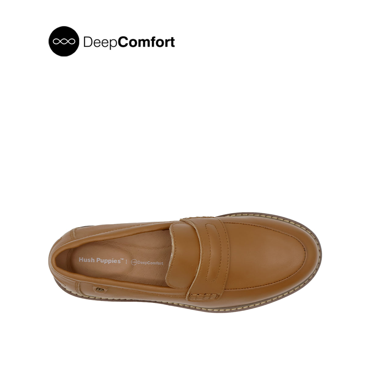 Patsey Slip On Penny Women's Shoes - Tan Leather