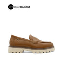 Patsey Slip On Penny Women's Shoes - Tan Leather