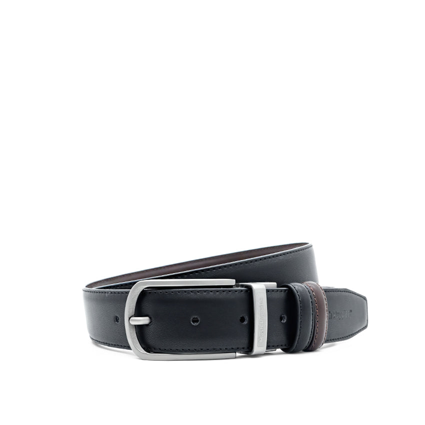 Bob Pin Clip Reversible Men's Belt - Black