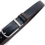 Bob Pin Clip Reversible Men's Belt - Black