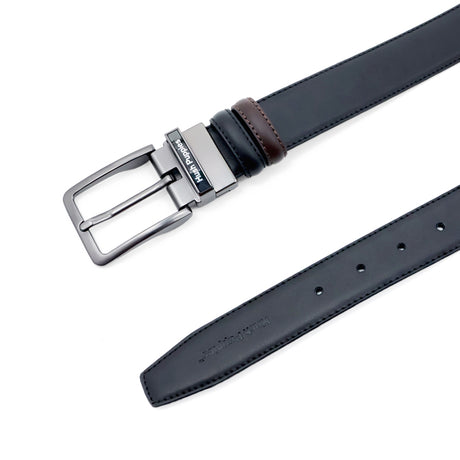 Boris Pin Clip Reversible Men's Belt - Black