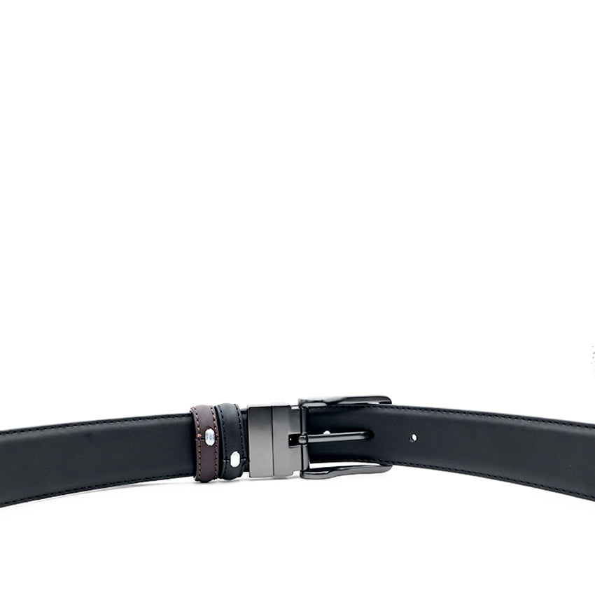 Boris Pin Clip Reversible Men's Belt - Black