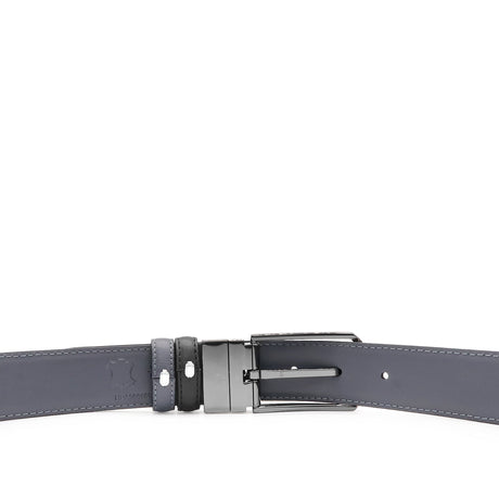 Daniel Pin Clip Reversible Men's Belt - Black & Grey