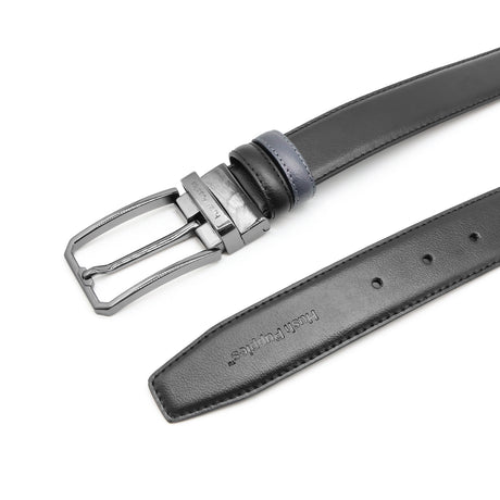 Daniel Pin Clip Reversible Men's Belt - Black & Grey