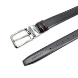 Eliya Pin Clip Men's Belt Reversible - Black