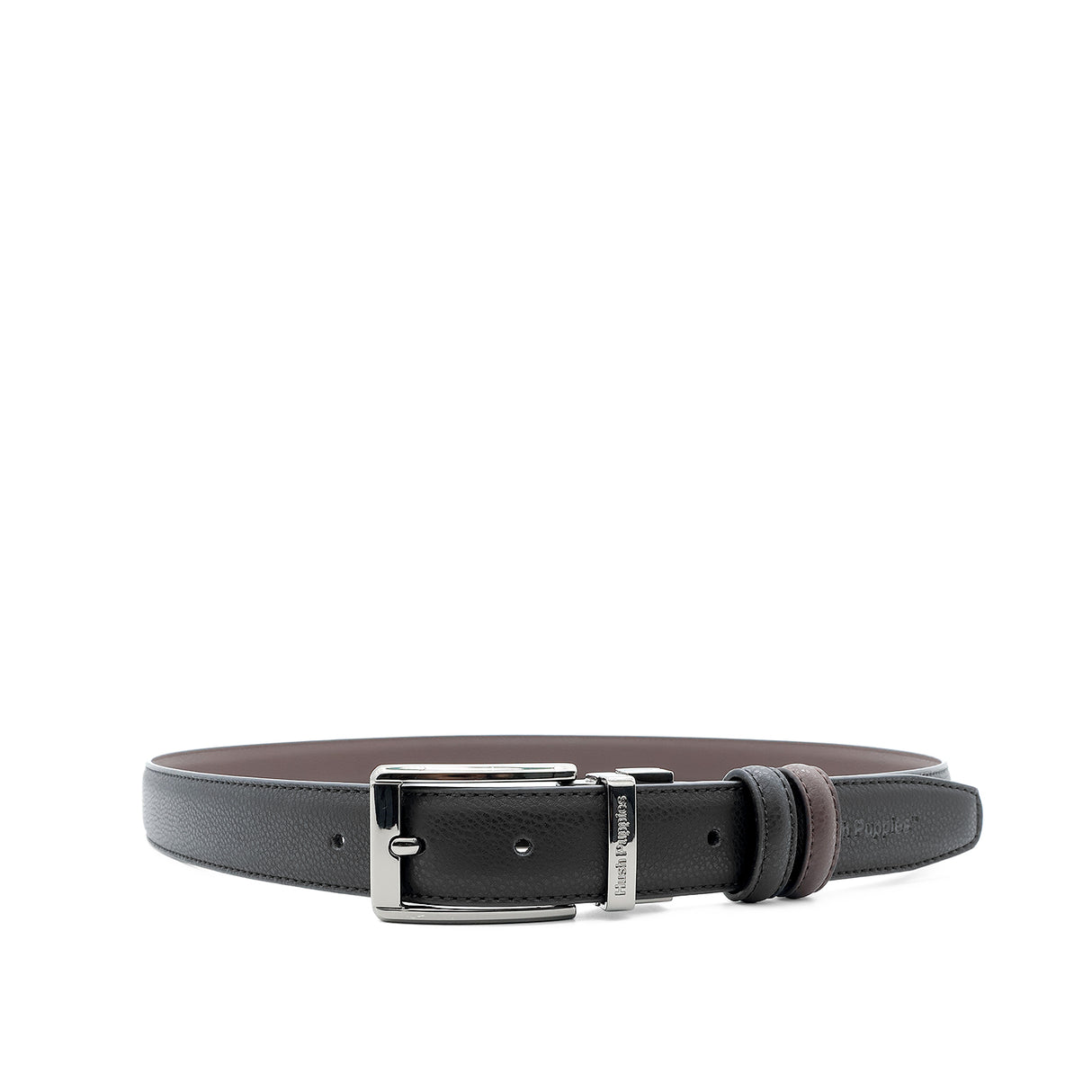 Emanuel Pin Clip Reversible Men's Belt - Black & Dark Brown