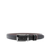 Emanuel Pin Clip Reversible Men's Belt - Black & Dark Brown