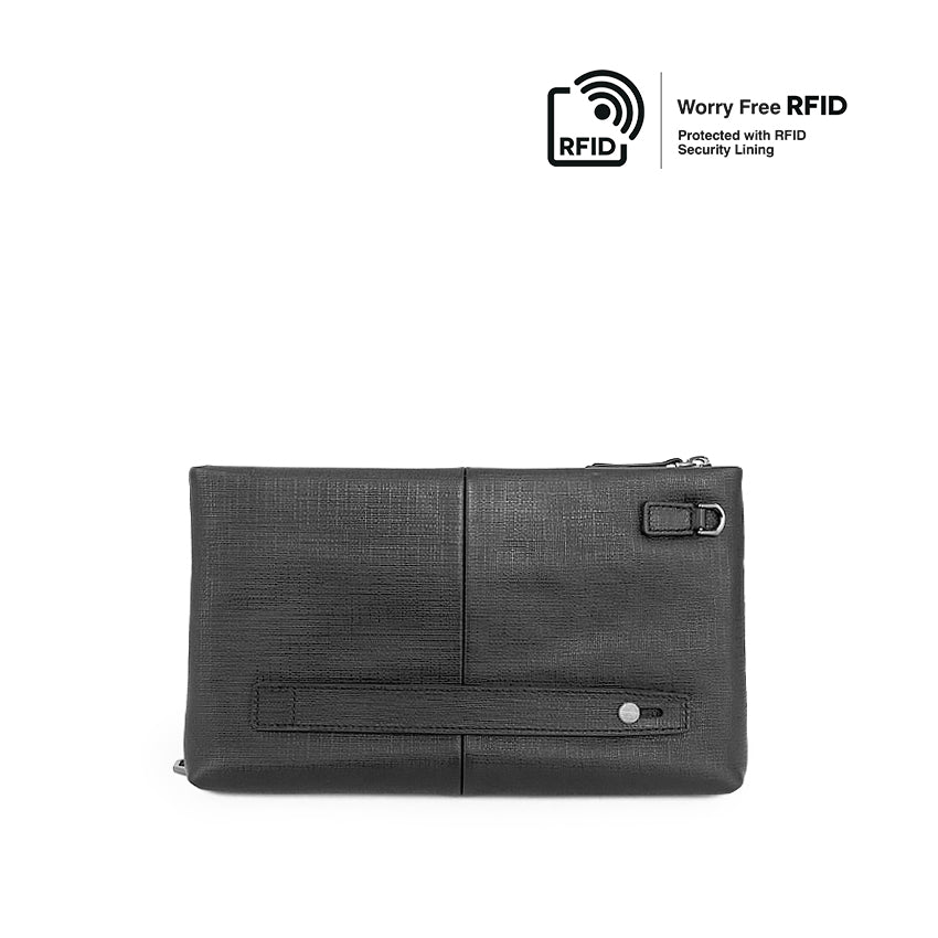 Remy Clutch Men's Wallet - Black