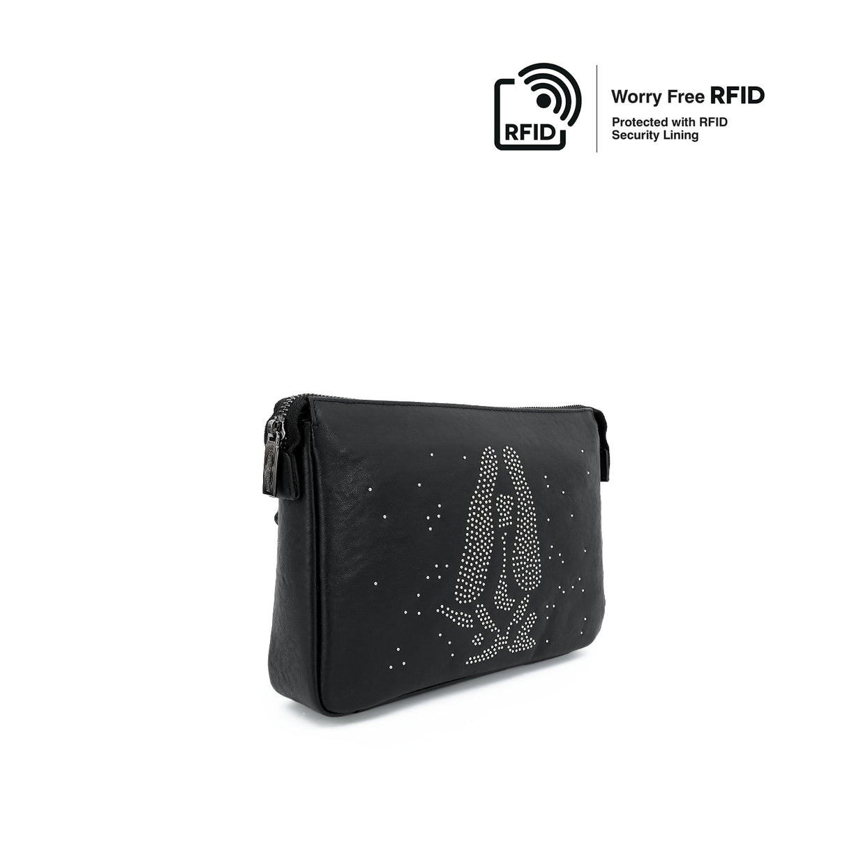 Sparkle Clutch Men's Bag - Black