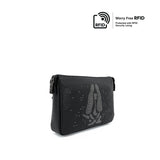 Sparkle Clutch Men's Bag - Black