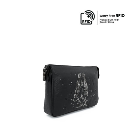 Sparkle Clutch Men's Bag - Black