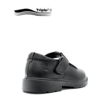 Lily T-Bar Plain Toe Girl's Shoes - Black