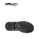 Mylo Slip On Bike Toe Boy's Shoes - Black Leather
