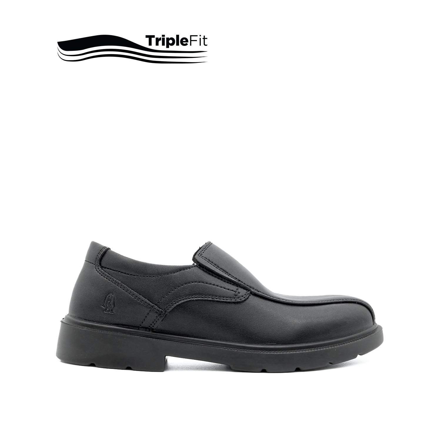 Mylo Lace Up Apron Toe Boy's Shoes - Black