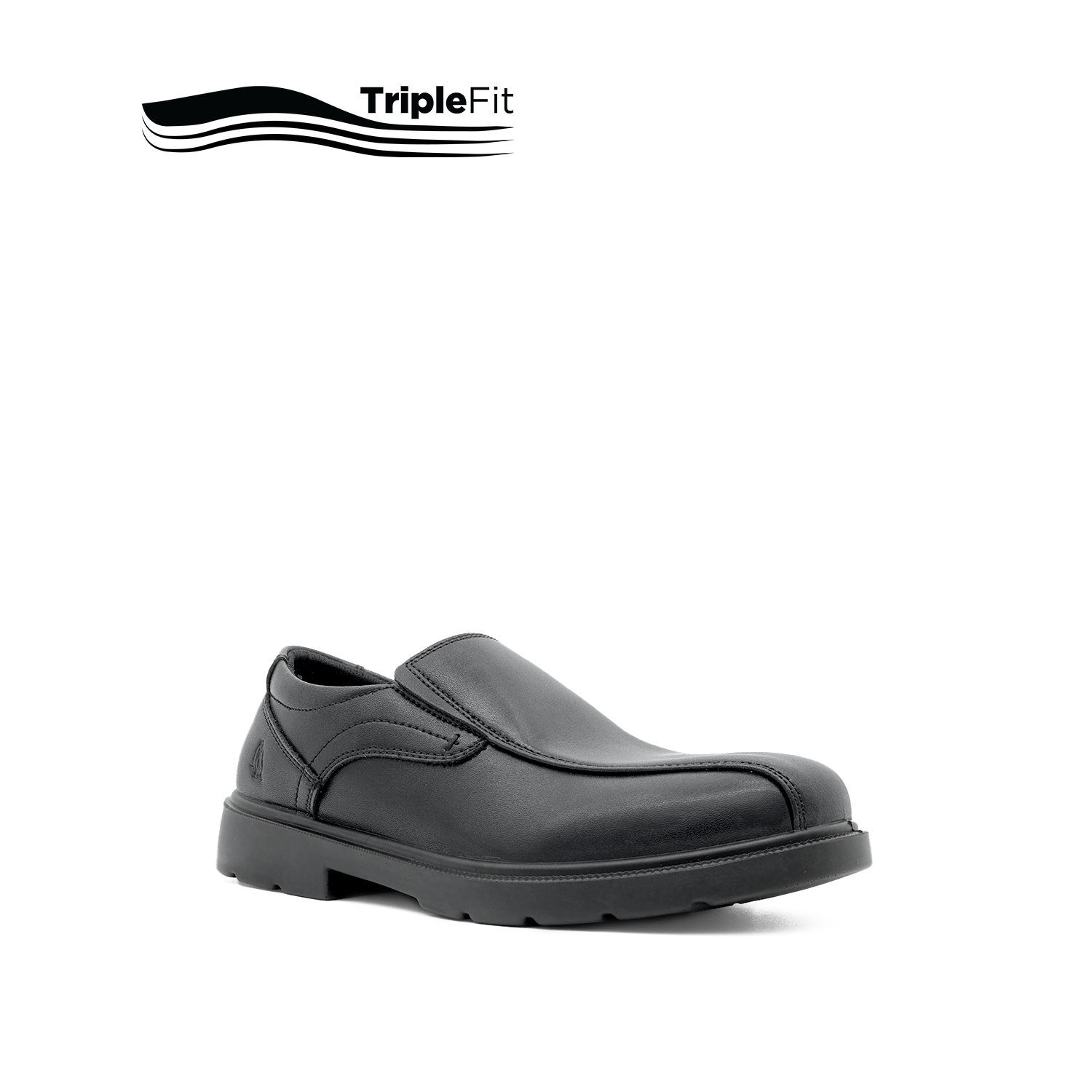 Mylo Lace Up Apron Toe Boy's Shoes - Black