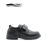 Mylo Velcro Boy's Shoes - Black Leather