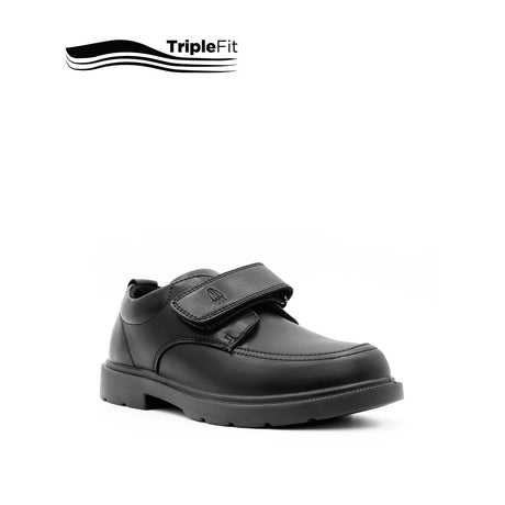 Mylo Velcro Boy's Shoes - Black Leather