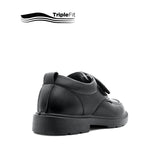 Mylo Velcro Boy's Shoes - Black Leather