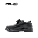 Mylo Velcro Boy's Shoes - Black Leather