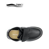 Mylo Velcro Boy's Shoes - Black Leather